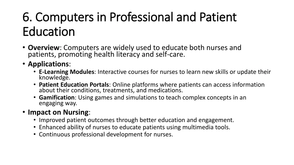 6 6 computers in professional and patient