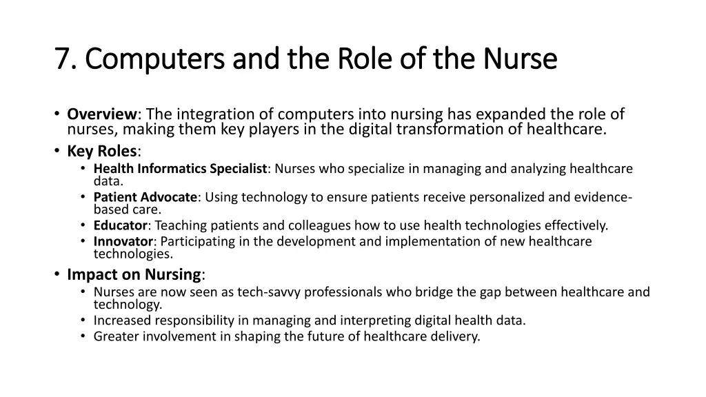 7 7 computers and the role of the nurse computers