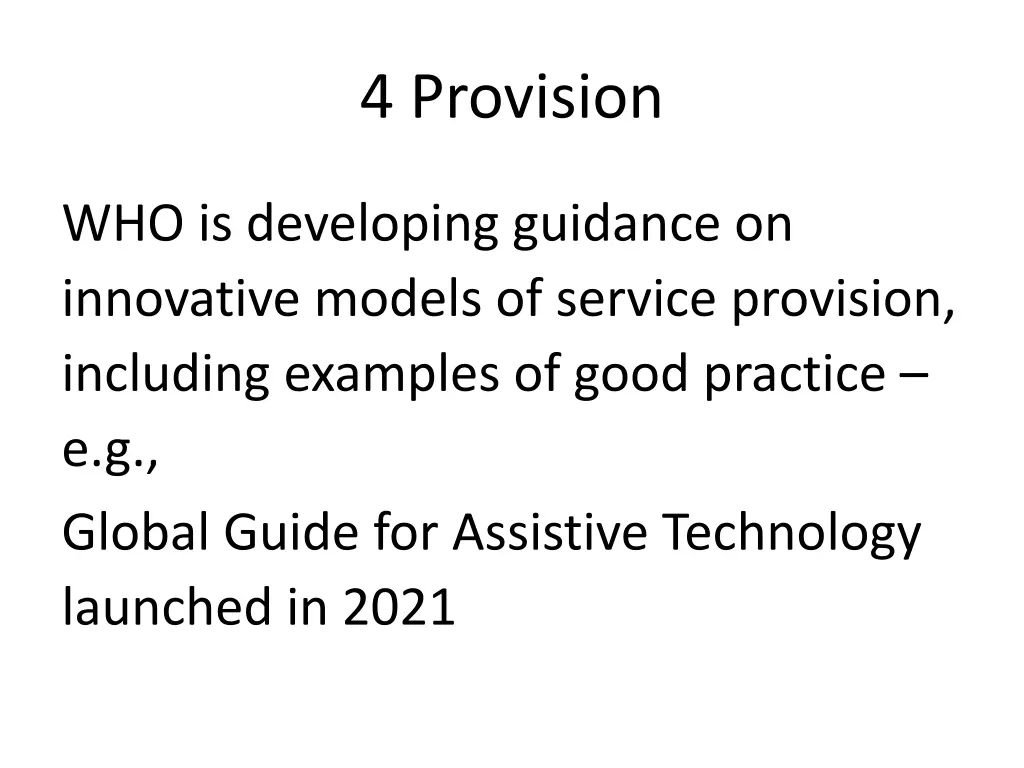 4 provision