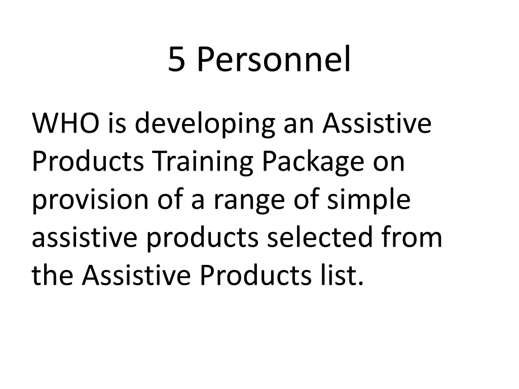 5 personnel