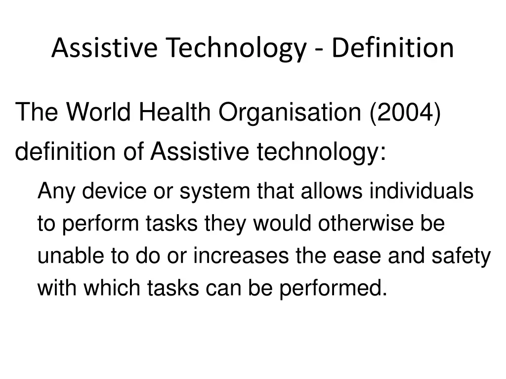 assistive technology definition