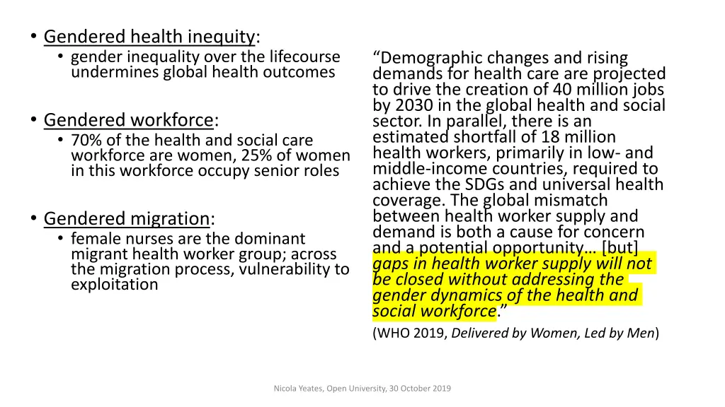 gendered health inequity gender inequality over