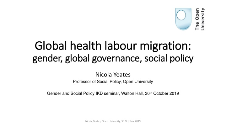 global health labour migration global health