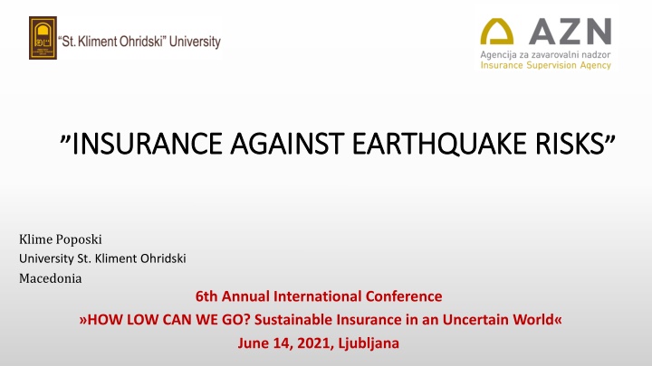 insurance against earthquake risks insurance