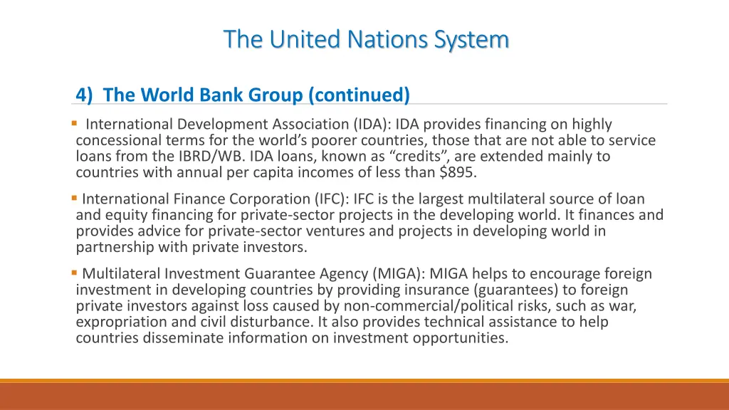 the united nations system 12