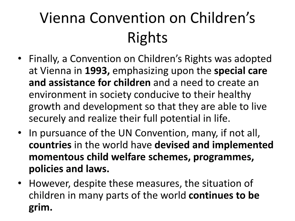 vienna convention on children s rights finally