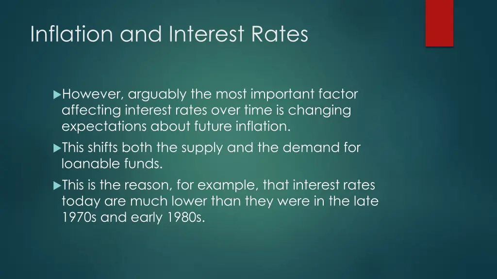 inflation and interest rates 1
