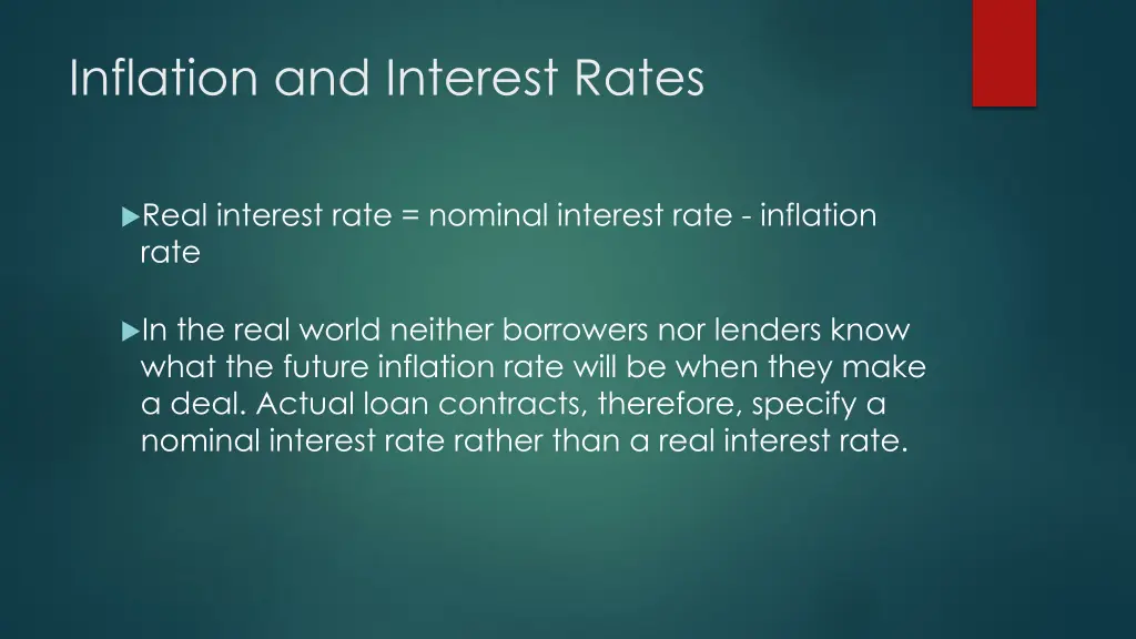 inflation and interest rates 2