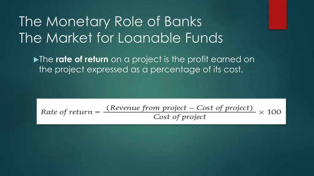 the monetary role of banks the market