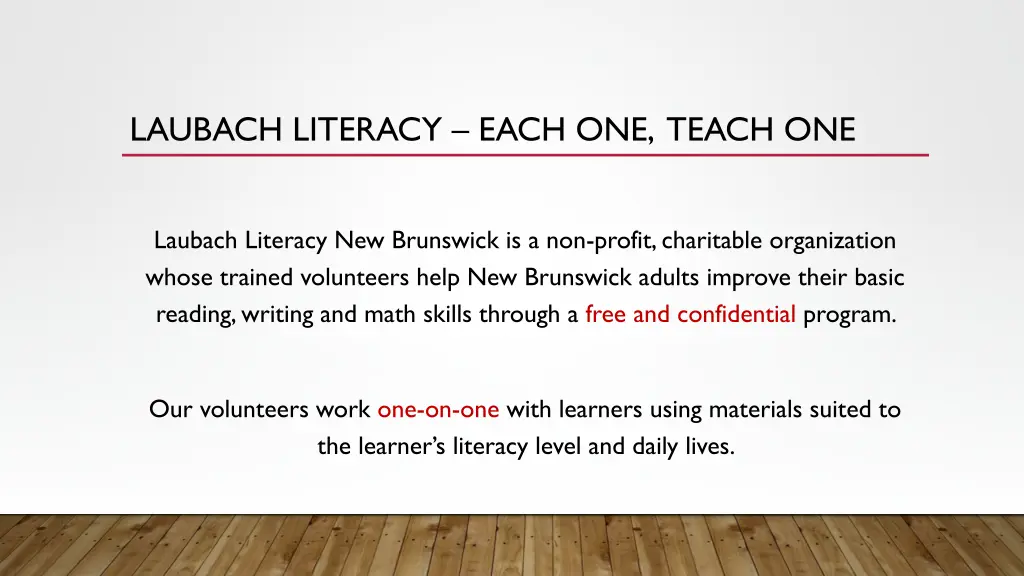 laubach literacy each one teach one