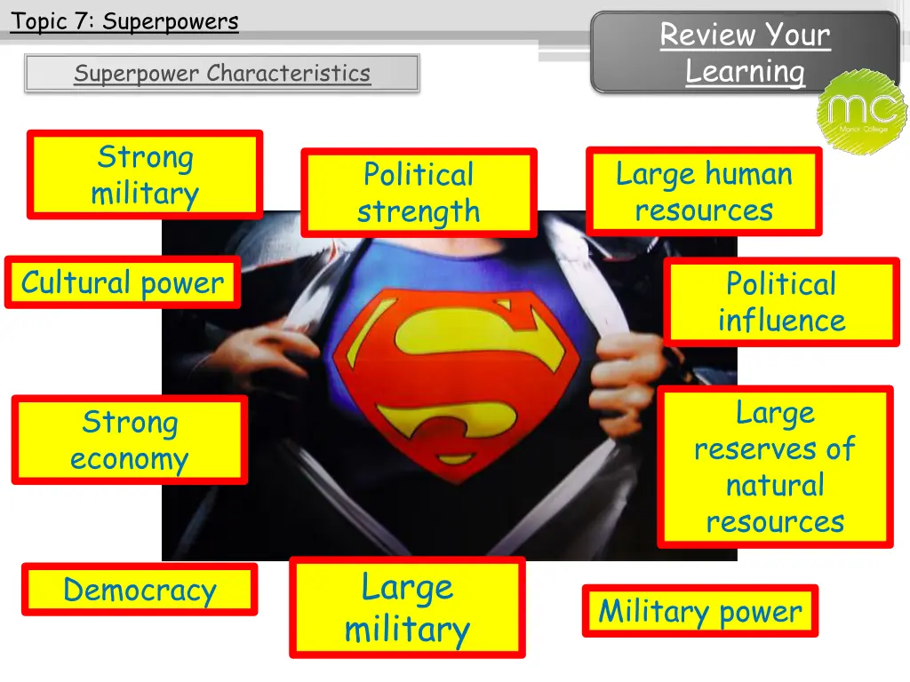 topic 7 superpowers 1