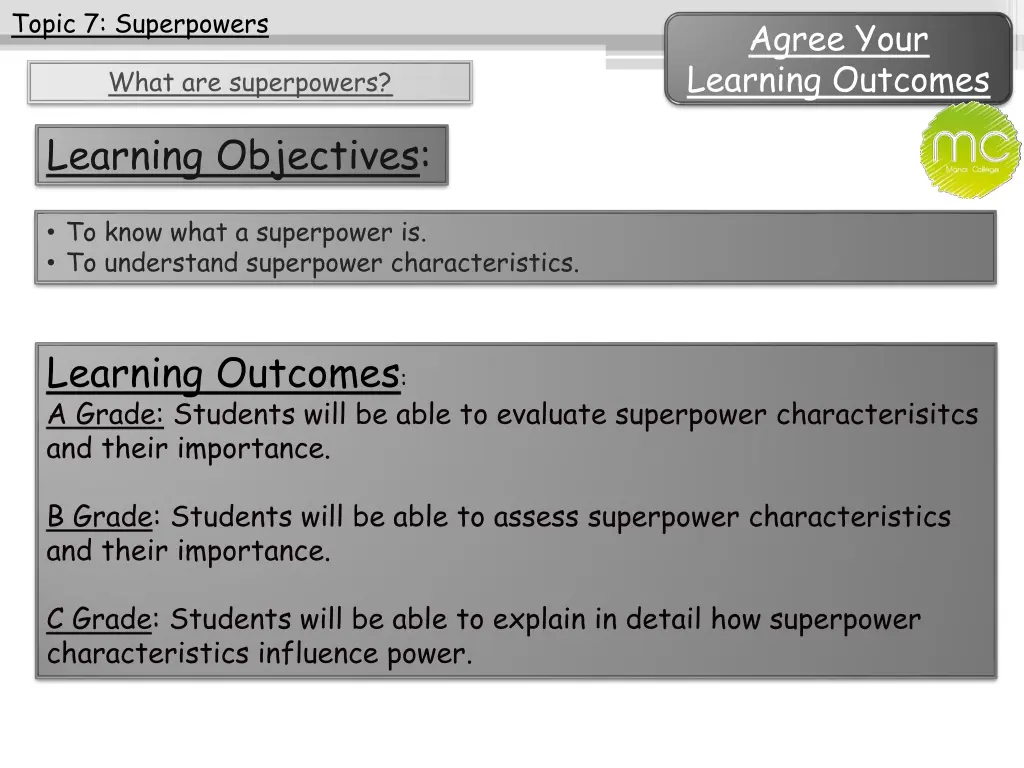 topic 7 superpowers 2
