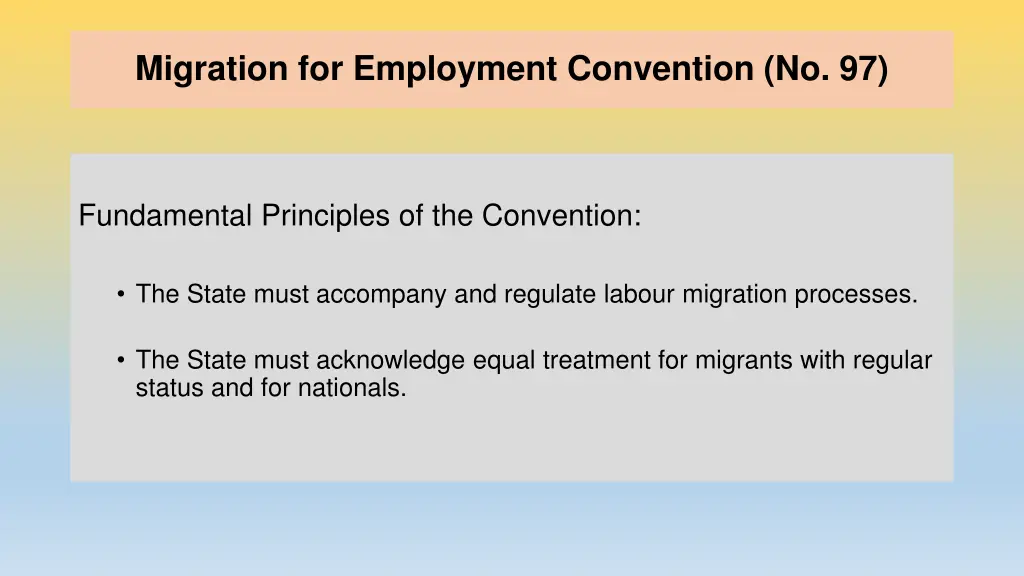 migration for employment convention no 97