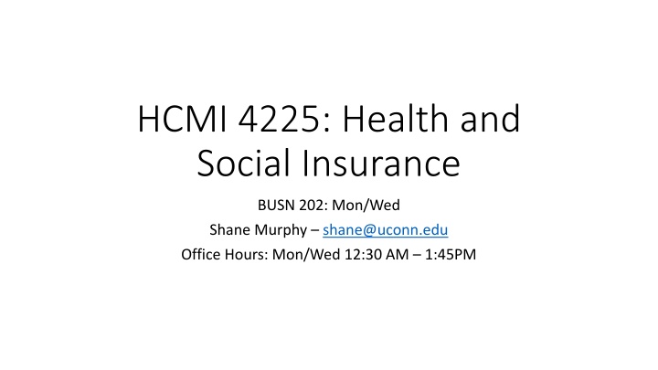 hcmi 4225 health and social insurance