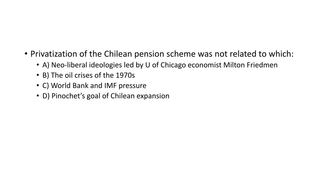 privatization of the chilean pension scheme
