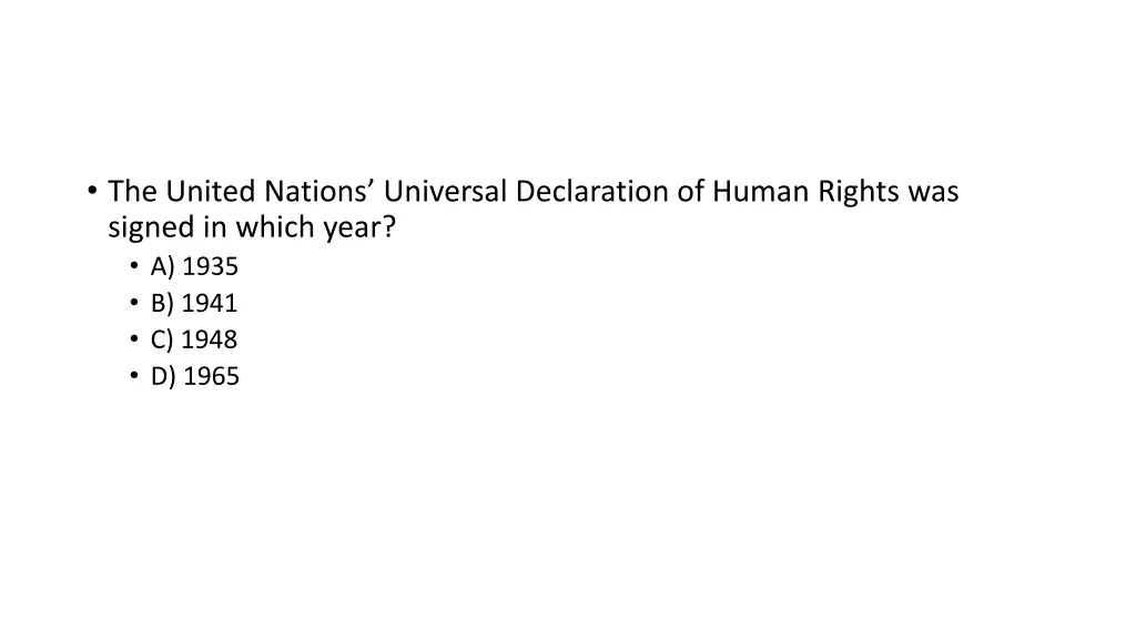 the united nations universal declaration of human