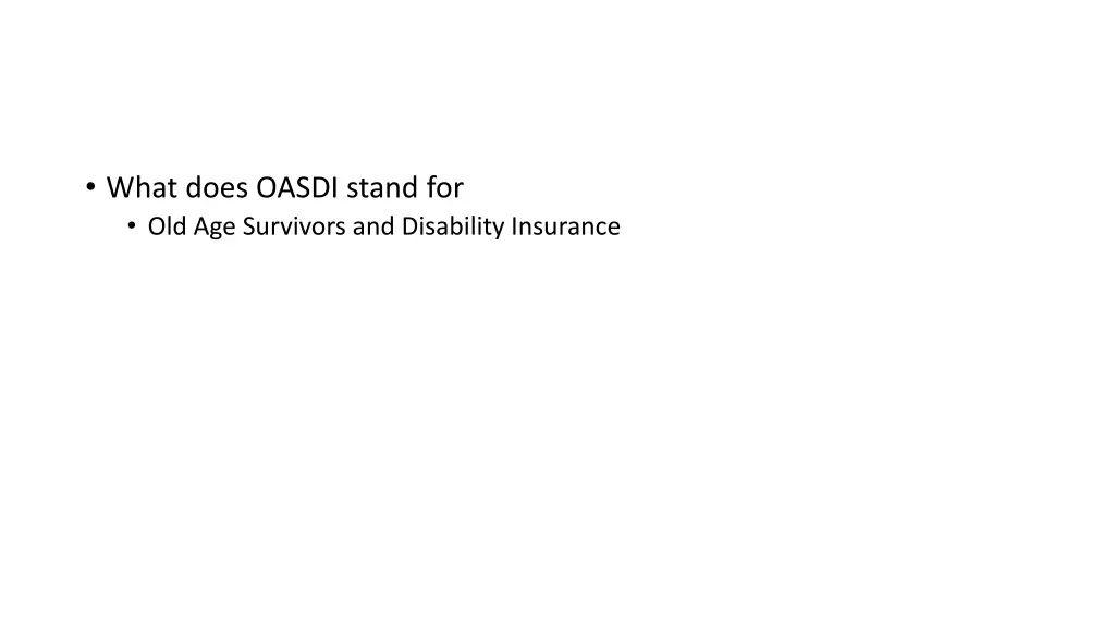 what does oasdi stand for old age survivors