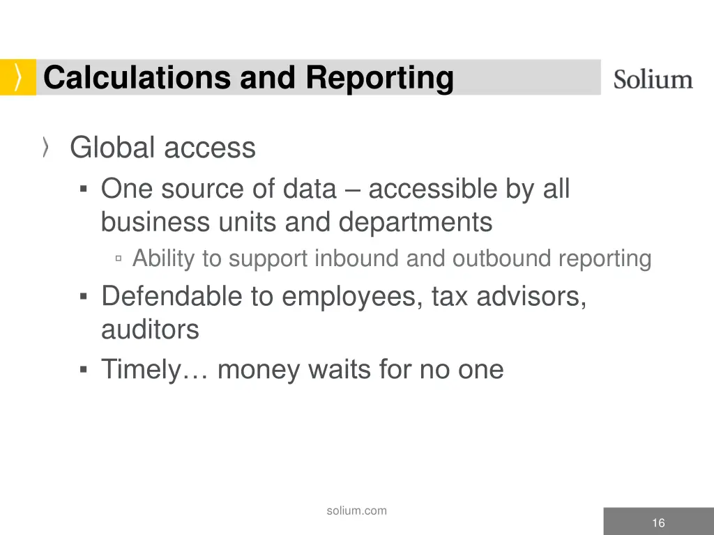 calculations and reporting 2