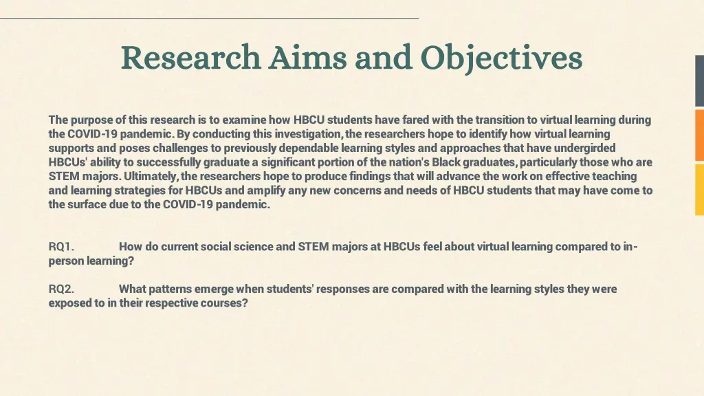 research aims and objectives research aims
