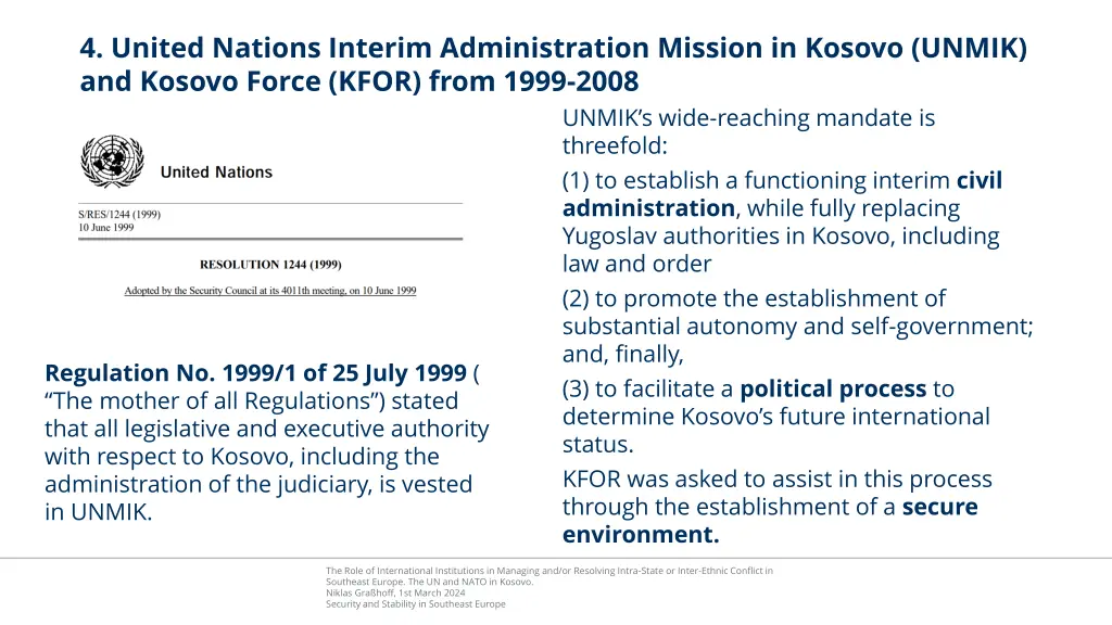4 united nations interim administration mission