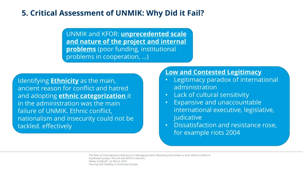 5 critical assessment of unmik why did it fail