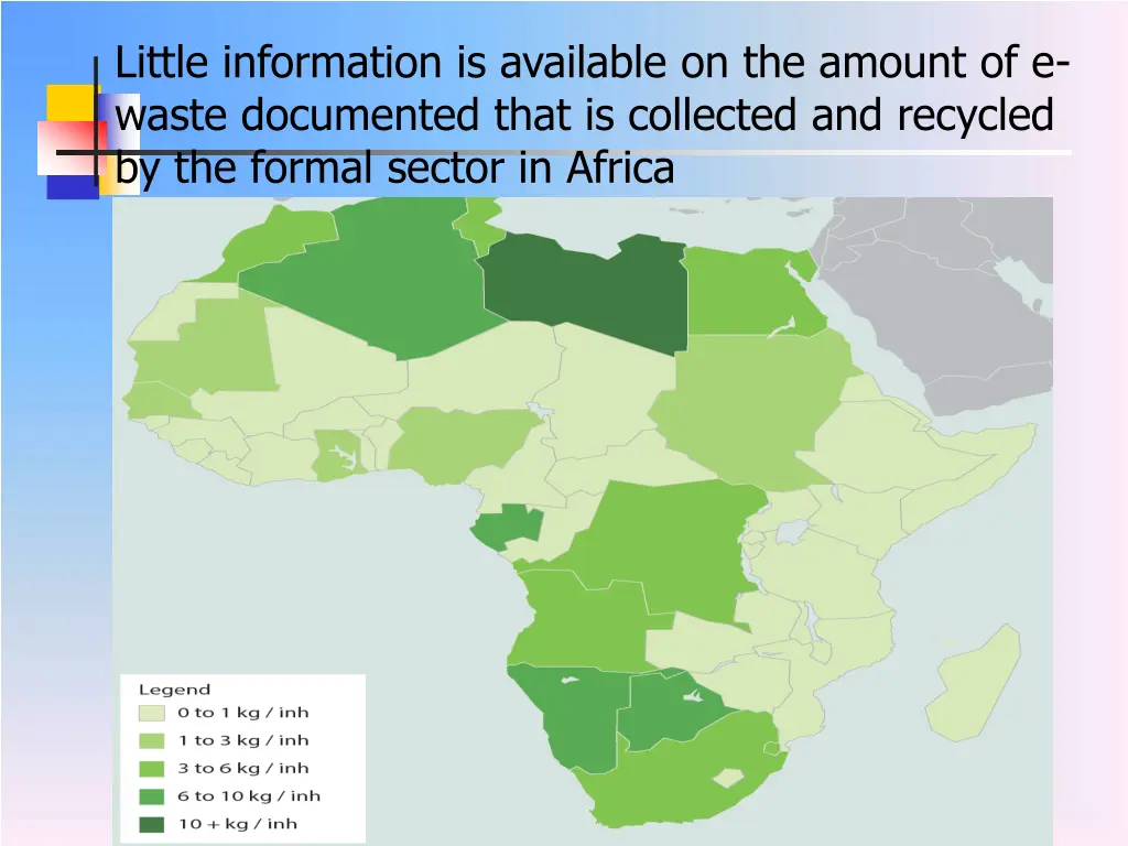 little information is available on the amount