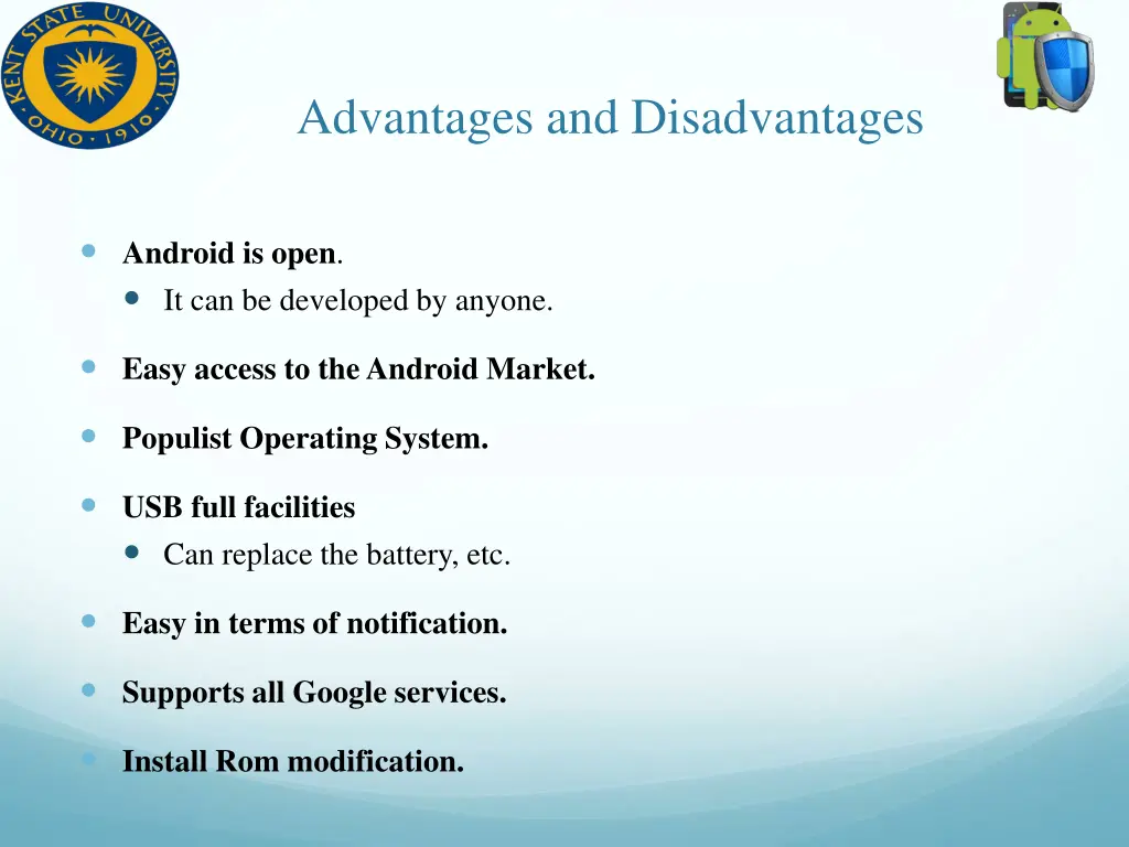 advantages and disadvantages