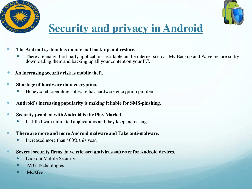 security and privacy in android 3