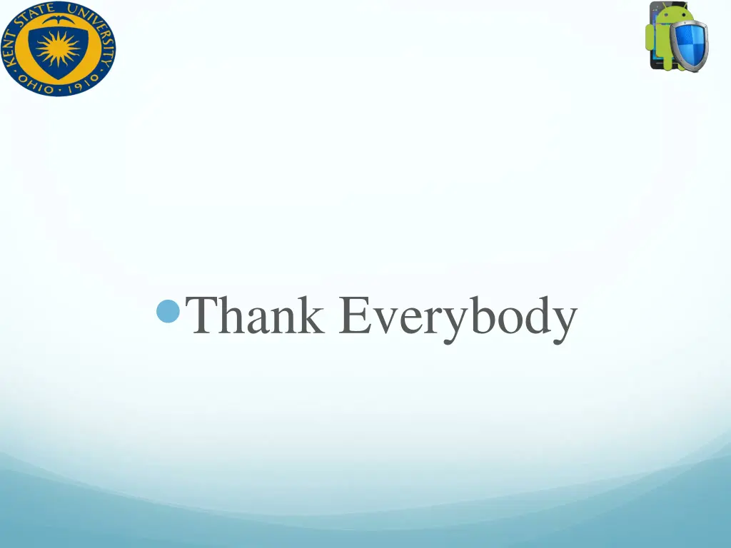 thank everybody