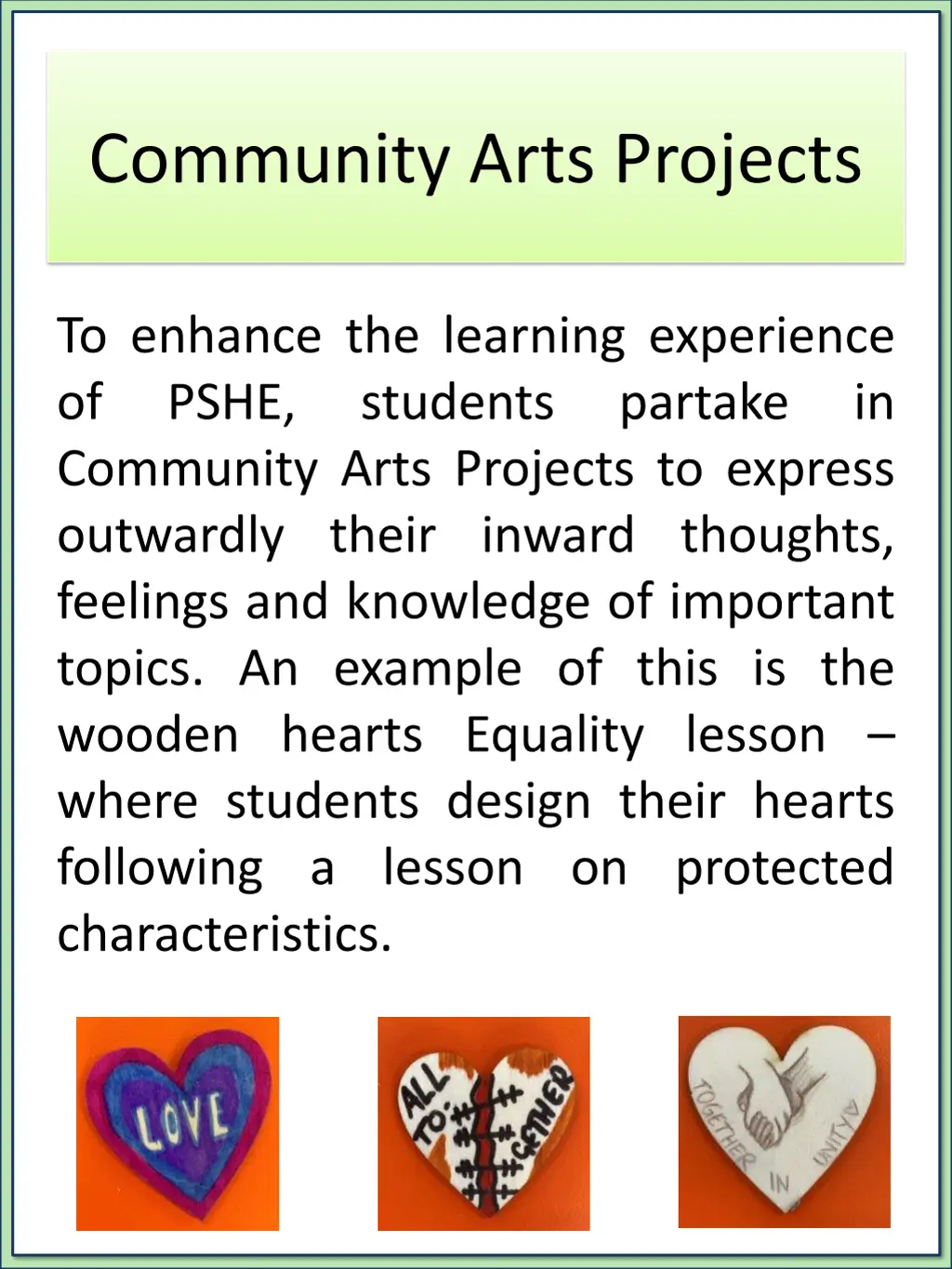 community arts projects