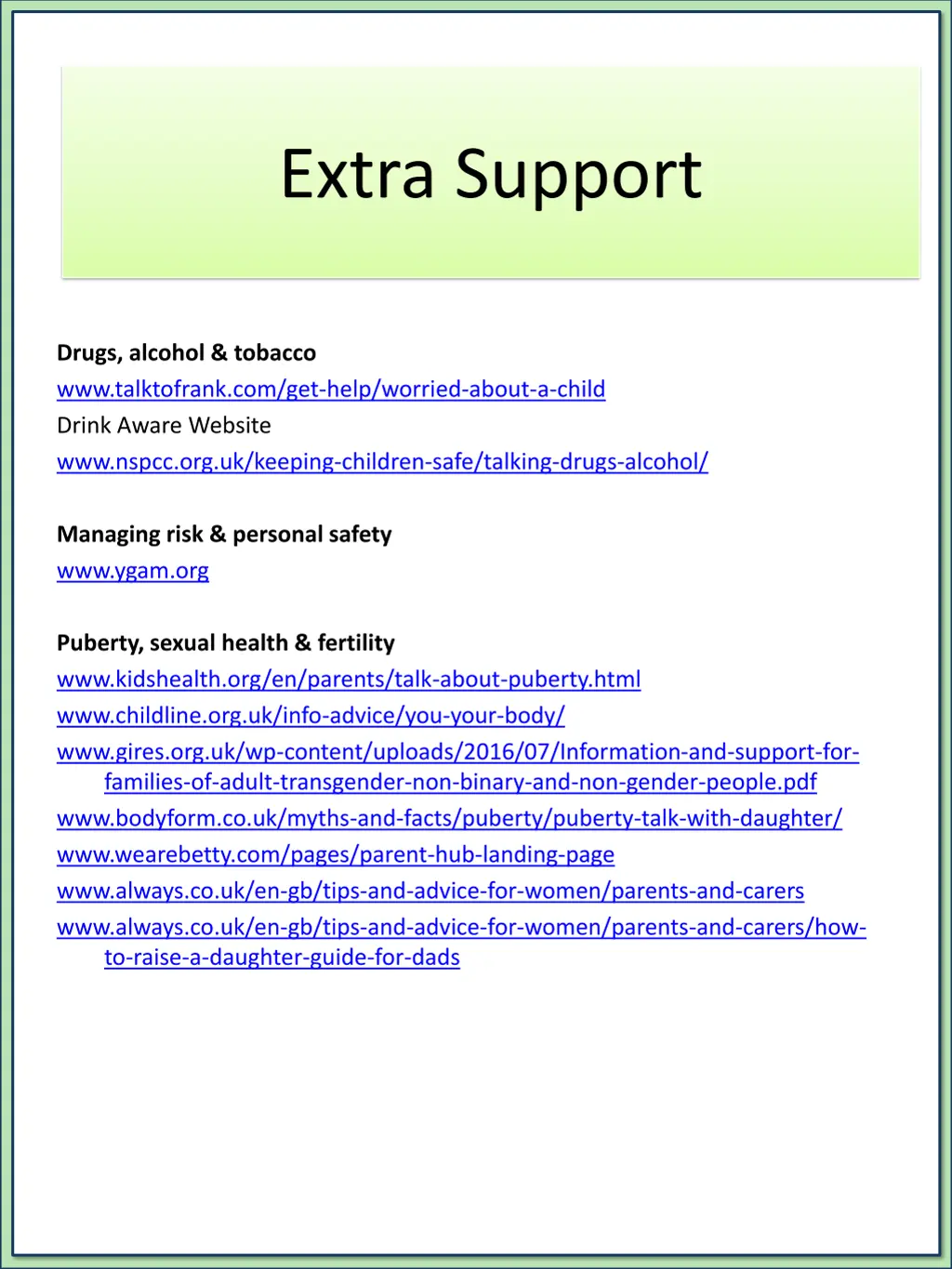 extra support 1
