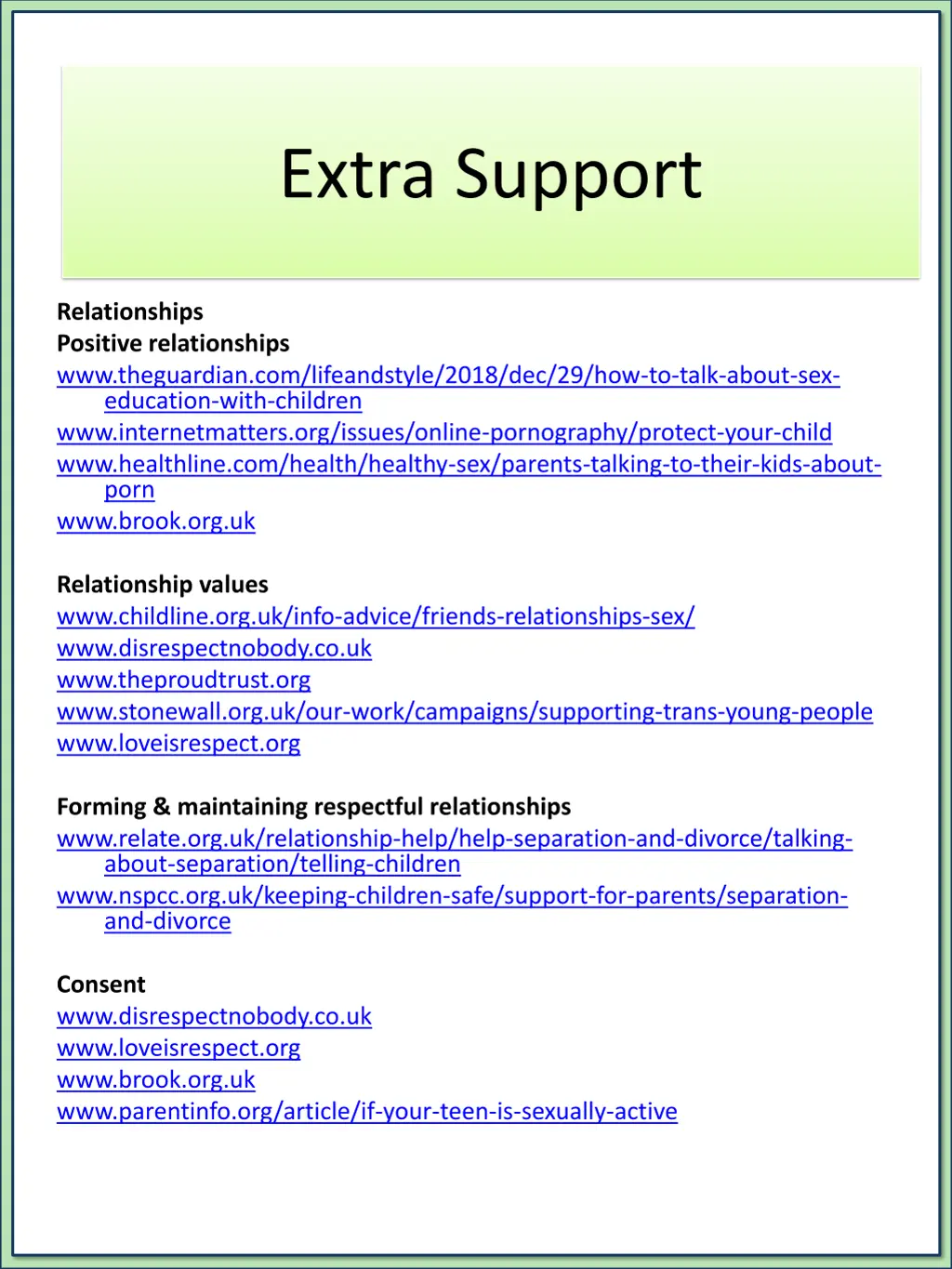 extra support 2