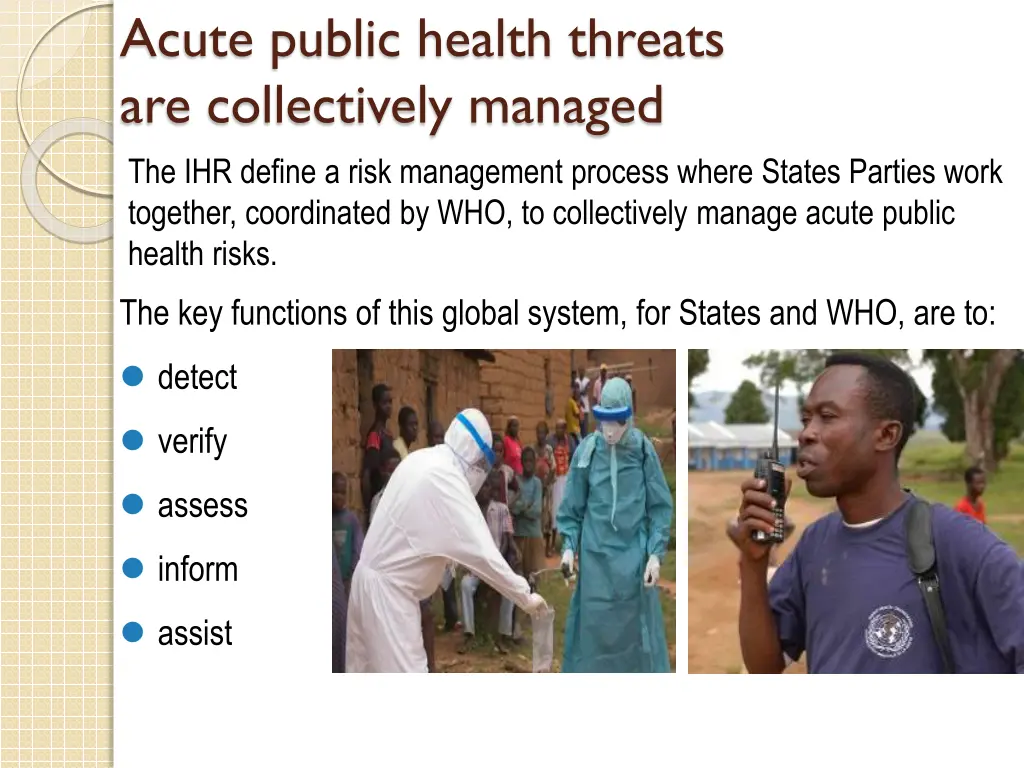 acute public health threats are collectively