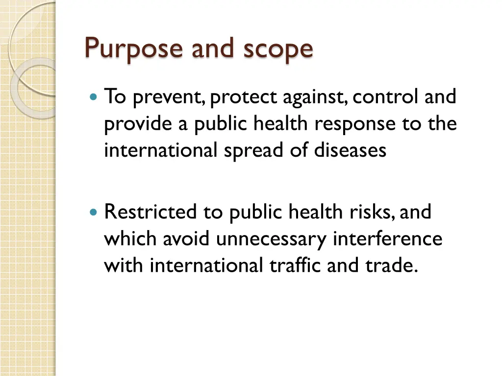 purpose and scope
