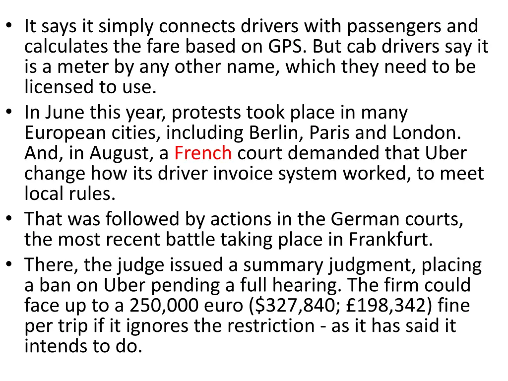 it says it simply connects drivers with