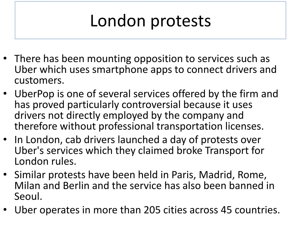 london protests