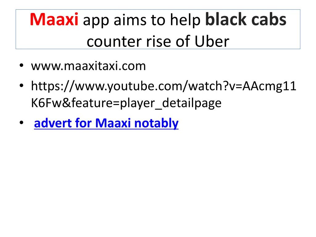 maaxi app aims to help black cabs counter rise
