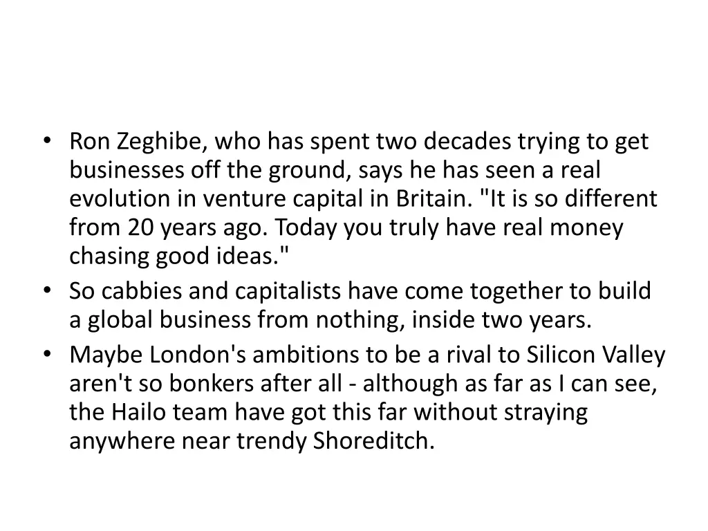 ron zeghibe who has spent two decades trying