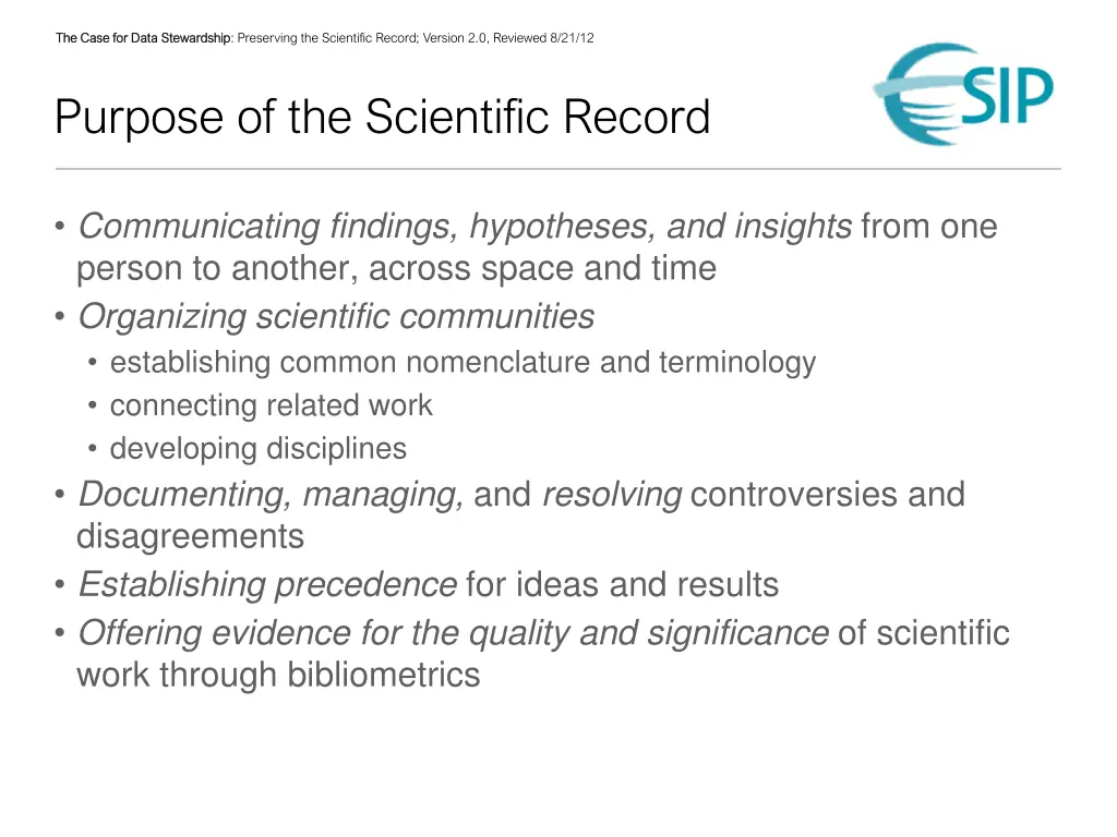 the case for data stewardship the case for data 2