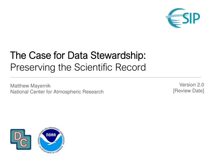 the case for data stewardship the case for data