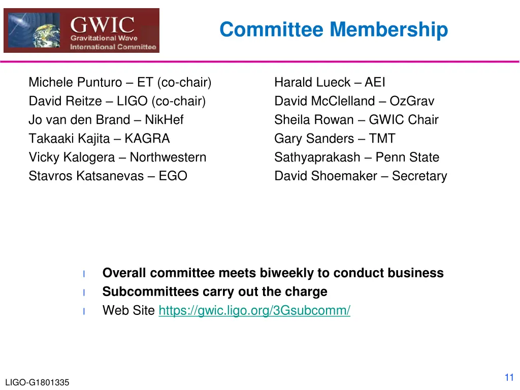 committee membership