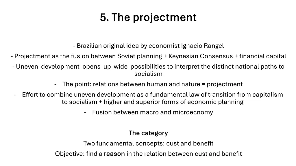 5 the 5 the projectment projectment