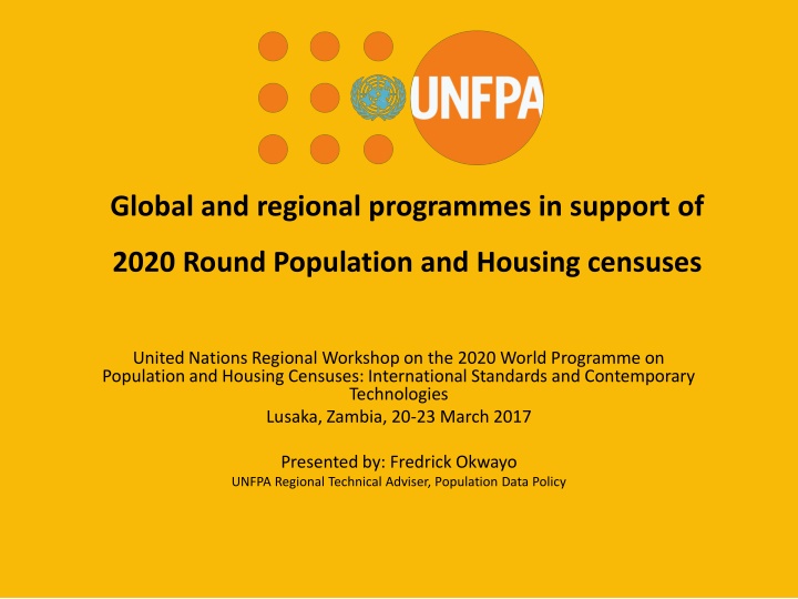 global and regional programmes in support of