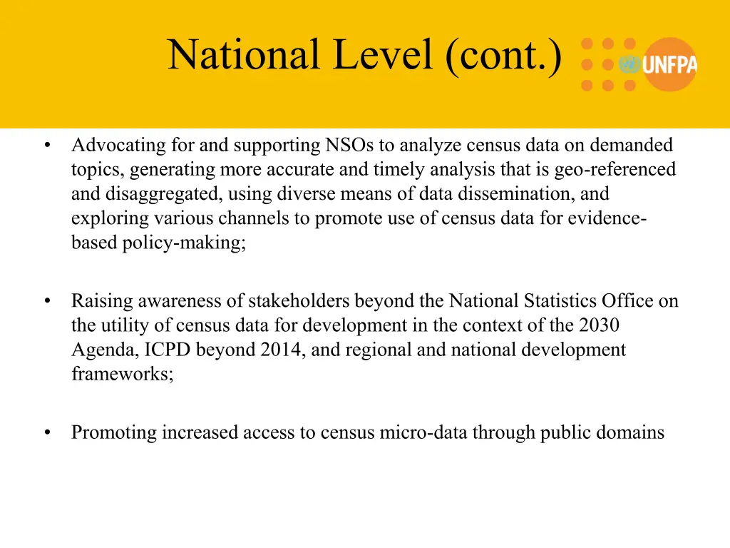 national level cont