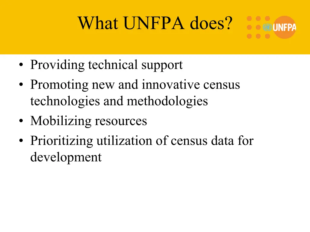 what unfpa does