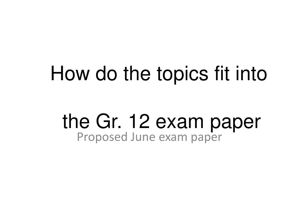 how do the topics fit into