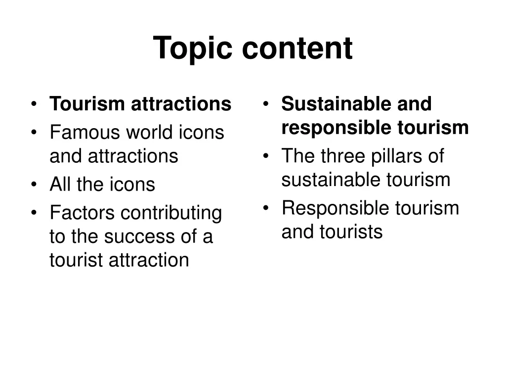 topic content 1
