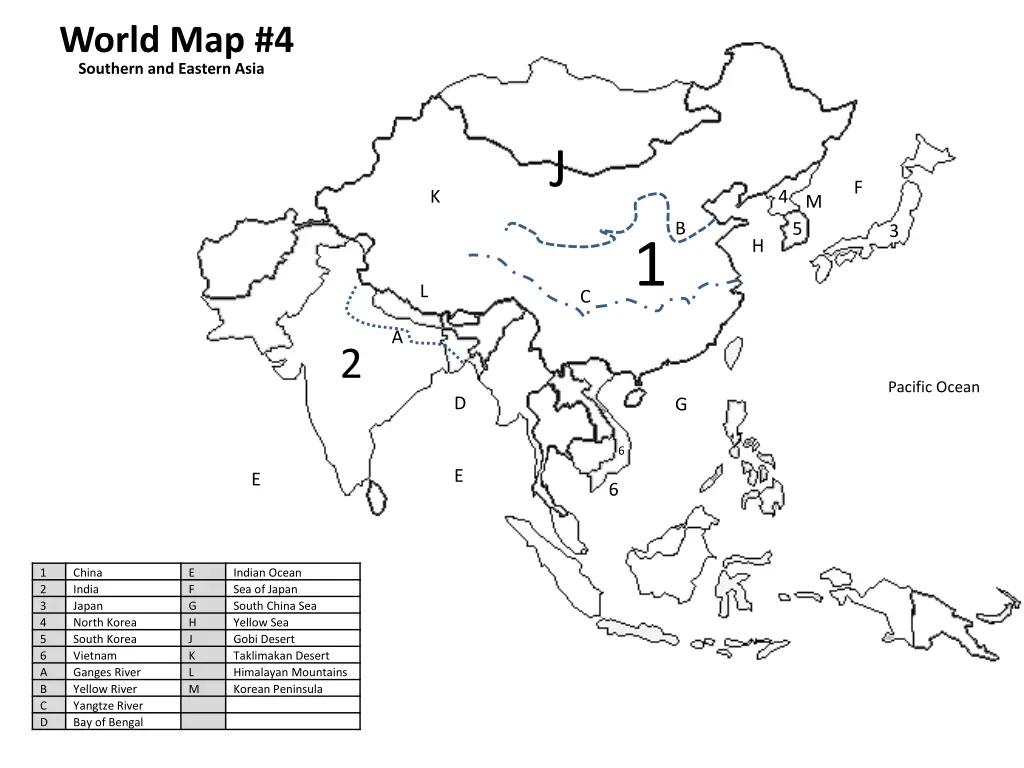 southern and eastern asia world map 4 1