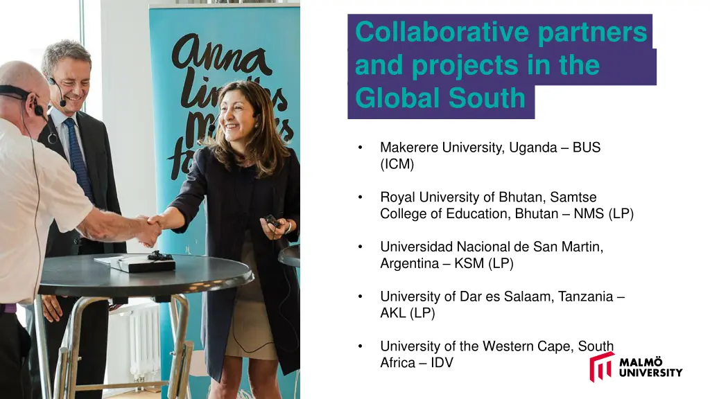 collaborative partners and projects in the global