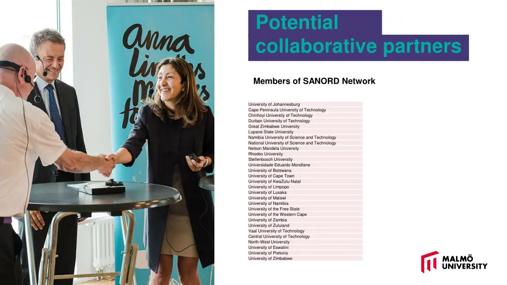 potential collaborative partners 1